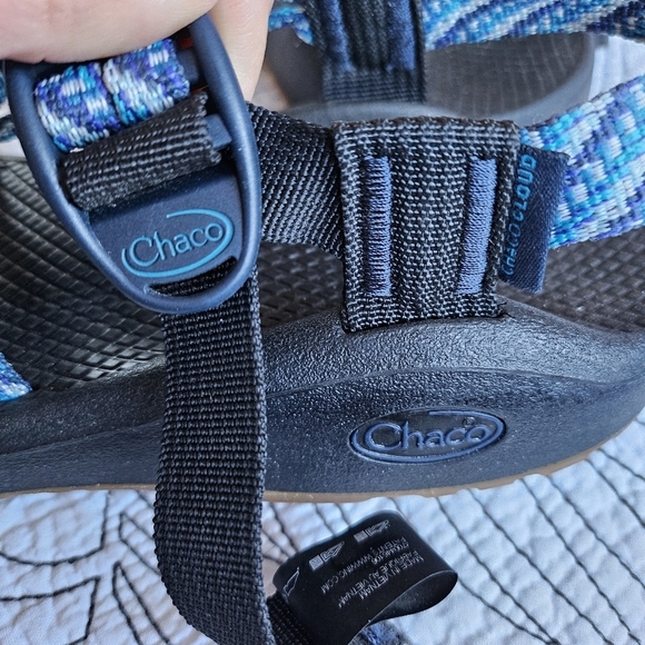 EUC Chaco Z Cloud X2 Pivot Navy Blue Comfy Strappy Sport Sandals 8 - Picture 11 of 15